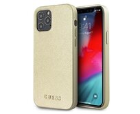 Kryt Guess GUHCP12LIGLGO Apple iPhone 12 Pro Max gold hardcase Iridescent