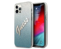 Kryt Guess GUHCP12LPCUGLSBL Apple iPhone 12 Pro Max blue hardcase Glitter Gradient Script