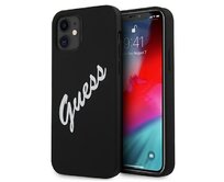 Kryt Guess GUHCP12SLSVSBW Apple iPhone 12 mini black white hardcase Silicone Vintage