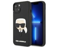 Kryt Karl Lagerfeld KLHCP14MKH3DBK Apple iPhone 14 Plus / 15 Plus black hardcase 3D Rubber Karl`s Head