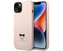 Kryt Karl Lagerfeld KLHCP14MSLCTPI Apple iPhone 14 Plus / 15 Plus hardcase jasnolight pink Silicone Choupette Body