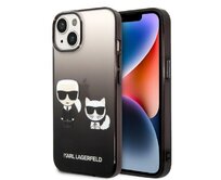 Kryt Karl Lagerfeld KLHCP14MTGKCK Apple iPhone 14 Plus / 15 Plus hardcase black Gradient Ikonik Karl & Choupette