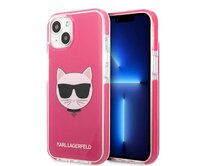 Kryt Karl Lagerfeld KLHCP13STPECPI Apple iPhone 13 mini hardcase fuschia Choupette Head