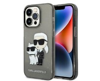 Kryt Karl Lagerfeld KLHCP14XHNKCTGK Apple iPhone 14 Pro Max black hardcase IML GLIT NFT Karl&Choupette