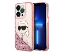 Kryt Karl Lagerfeld KLHCP14XLNKHCP Apple iPhone 14 Pro Max pink hardcase Glitter NFT Karl Head