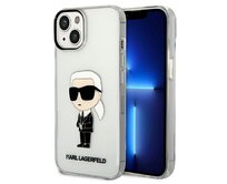 Kryt Karl Lagerfeld KLHCP14MHNIKTCT Apple iPhone 14 Plus / 15 Plus transparent hardcase Ikonik Karl Lagerfeld