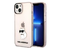 Kryt Karl Lagerfeld KLHCP14MHNCHTCP Apple iPhone 14 Plus / 15 Plus pink hardcase Ikonik Choupette