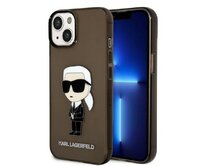 Kryt Karl Lagerfeld KLHCP14MHNIKTCK Apple iPhone 14 Plus / 15 Plus black hardcase Ikonik Karl Lagerfeld