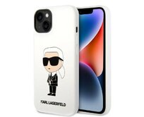 Kryt Karl Lagerfeld KLHCP14MSNIKBCH Apple iPhone 14 Plus / 15 Plus hardcase white Silicone Ikonik