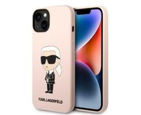 Kryt Karl Lagerfeld KLHCP14MSNIKBCP Apple iPhone 14 Plus / 15 Plus hardcase pink Silicone Ikonik