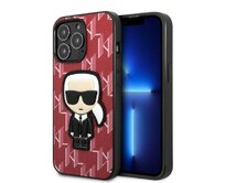 Kryt Karl Lagerfeld KLHCP13LPMNIKPI Apple iPhone 13 Pro hardcase red Monogram Ikonik Patch