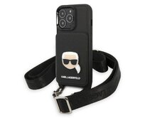 Kryt Karl Lagerfeld KLHCP13LSAKHPK Apple iPhone 13 Pro hardcase Saffiano Metal Karl Head