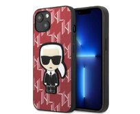 Kryt Karl Lagerfeld KLHCP13MPMNIKPI Apple iPhone 13 hardcase red Monogram Ikonik Patch