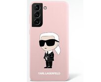 Kryt Karl Lagerfeld KLHCS23LSNIKBCP Samsung Galaxy S23 Ultra hardcase pink Silicone Ikonik