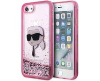 Kryt Karl Lagerfeld KLHCI8LNKHCP Apple iPhone SE 2022/SE 2020/8/7 pink hardcase Glitter Karl Head