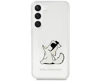 Kryt Karl Lagerfeld KLHCS23MCFNRC Samsung Galaxy S23+ Plus transparent hardcase Choupette Fun