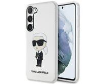 Kryt Karl Lagerfeld KLHCS23SHNIKTCT Samsung Galaxy S23 transparent hardcase Ikonik Karl Lagerfeld