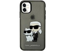 Kryt Karl Lagerfeld KLHCN61HNKCTGK Apple iPhone 11/XR black hardcase Gliter Karl&Choupette