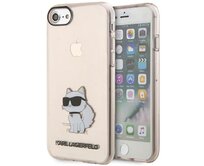 Kryt Karl Lagerfeld KLHCI8HNCHTCP Apple iPhone SE 2022/SE 2020/8/7 pink hardcase Ikonik Choupette