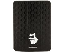 Kryt Karl Lagerfeld KLFC11SAKHPCK Apple iPad 10.9 2022 (10 gen) black Saffiano Monogram Choupette Magnet Allover