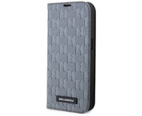 Kryt Karl Lagerfeld KLBKP14SSAKLHPG Apple iPhone 14 bookcase silver Saffiano Monogram