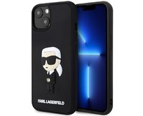 Kryt Karl Lagerfeld KLHCP14M3DRKINK Apple iPhone 14 Plus / 15 Plus black hardcase Rubber Ikonik 3D