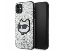 Kryt Karl Lagerfeld KLHCN61G2CPS Apple iPhone 11/XR silver hardcase Glitter Choupette Patch