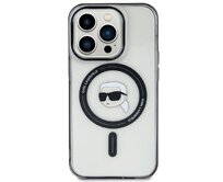 Kryt Karl Lagerfeld KLHMP15MHKHNOTK Apple iPhone 15 Plus / 14 Plus hardcase IML Karl`s Head MagSafe transparent