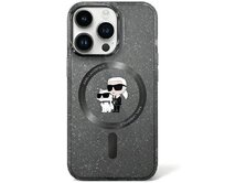 Kryt Karl Lagerfeld KLHMN61HGKCNOK Apple iPhone XR / 11 hardcase Karl&Choupette Glitter MagSafe black