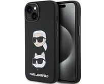 Kryt Karl Lagerfeld KLHCP15MSDHKCNK iPhone 15 Plus czarny/black Silicone Karl&Choupette Head