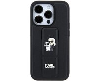 Kryt Karl Lagerfeld KLHCN61GSAKCPK Apple iPhone XR / 11 hardcase Gripstand Saffiano Karl&Choupette Pins black