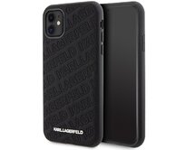 Kryt Karl Lagerfeld KLHCN61PQKPMK Apple iPhone XR / 11 hardcase Quilted K Pattern black