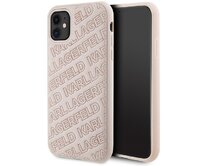 Kryt Karl Lagerfeld KLHCN61PQKPMP Apple iPhone XR / 11 hardcase Quilted K Pattern pink