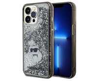 Kryt Karl Lagerfeld KLHCP13LLKCNSK Apple iPhone 13 / 13 Pro hardcase Liquid Glitter Choupette transparent