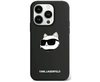 Kryt Karl Lagerfeld KLHMP15LSCHPPLK Apple iPhone 15 Pro hardcase Silicone Choupette Head MagSafe black