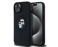 Kryt Karl Lagerfeld KLHMP15MSCMKCRHK Apple iPhone 15 Plus / 14 Plus hardcase Silicone Karl & Choupette MagSafe black