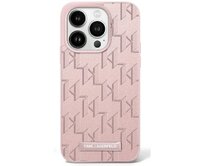 Kryt Karl Lagerfeld KLHMP16LPKHPORPP Apple iPhone 16 Pro hardcase Hot Stamp MagSafe pink