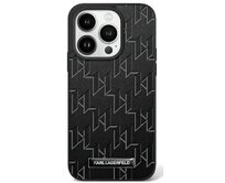 Kryt Karl Lagerfeld KLHMP16MPKHPORPK Apple iPhone 16 Plus hardcase Hot Stamp MagSafe black