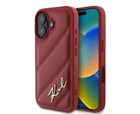 Kryt Karl Lagerfeld KLHCP16SPQDSMGR Apple iPhone 16 hardcase Quilted Signature red