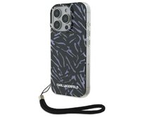 Kryt Karl Lagerfeld KLHCP16LHZBPKCCU Apple iPhone 16 Pro Zebra With Cord purple