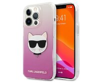 Kryt Karl Lagerfeld KLHCP13XCTRP Apple iPhone 13 Pro Max hardcase pink Choupette Head