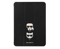 Kryt Karl Lagerfeld KLFC11OKCK Apple iPad Pro 11 2021 3 Gen Book Cover black Saffiano Karl&Choupette