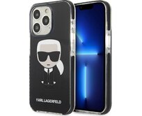 Kryt Karl Lagerfeld KLHCP13LTPEIKK Apple iPhone 13 Pro hardcase black Iconik Karl