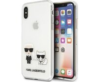 Kryt Karl Lagerfeld KLHCI65CKTR Apple iPhone XS Max hardcase Transparent Karl & Choupette