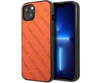 Kryt Karl Lagerfeld KLHCP13MPTLO Apple iPhone 13 hardcase orange Perforated Allover