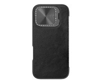 Knížkové pouzdro Qin Prop Leather Case Apple iPhone 16 Pro Max black