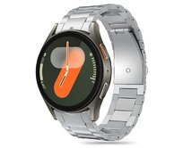 Kryt Belt Tech-Protect Stainless Samsung Galaxy Watch 4 / 5 / 5 Pro / 6 / 7 / FE Silver