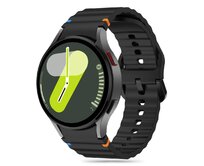 Kryt Tech-Protect Silicone Sport Band for Samsung Galaxy Watch 4/5/5 Pro/6/7/FE Black