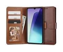 Knížkové pouzdro Tech-Protect Wallet Xiaomi Redmi 14C / Poco C75 Brown