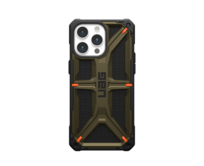 Kryt UAG Urban Armor Gear Monarch Apple iPhone 15 Pro Max (kevlar element green)